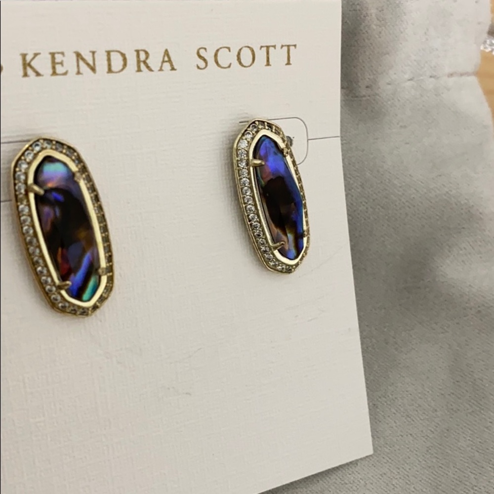 💗 Kendra Scott elongated abalone aston tuds